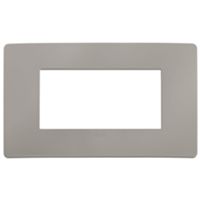 Plana Up - 4-seater technopolymer plate, cement grey