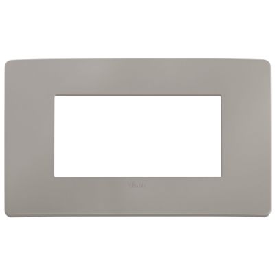 Plana Up - 4-seater technopolymer plate, cement grey
