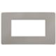 Plana Up - Silla de 4 plazas en tecnopolímero, color gris cemento
