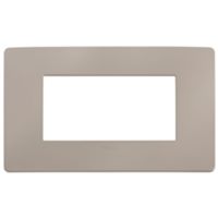 Plana Up - 4-seater technopolymer plate in dove grey