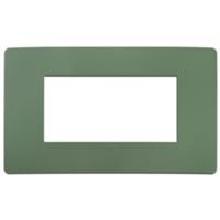 Plana Up - 4-seater technopolymer plate in sage green