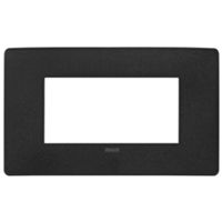 Plana Up - 4-seater black technopolymer plate
