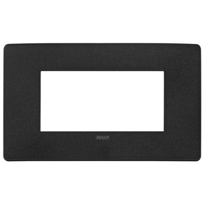 Plana Up - Silla de 4 plazas en tecnopolímero negro