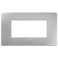 Plana Up - 4-seater technopolymer plate, silver