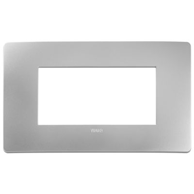 Plana Up - 4-seater technopolymer plate, silver