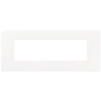 Plana Up - 7-seater technopolymer plate in matt white