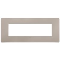 Plana Up - 7-seater technopolymer plate in dove grey