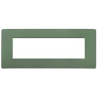 Plana Up - 7-seater technopolymer plate in sage green