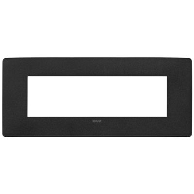 Plana Up - placca in tecnopolimero 7 posti nero