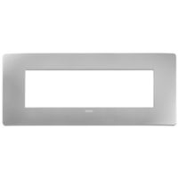 Plana Up - 7-seater technopolymer plate, silver
