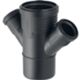 Geberit 390.469.14.1 - Injerto 45° doble reducido 45° 90 x 50 mm Silent-PP