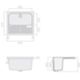 Galaxy 2003 - Lavabo Osiride 61x62 cm blanco