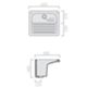 Galassia 2016 - Lavabo Venere 60x50 cm blanco