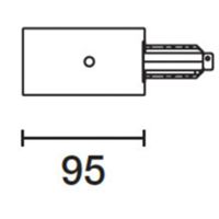 iGuzzini MXY3.01 - Tête d'alimentation DALI pour rail TENSION SECTEUR