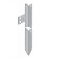 Varilla de tierra cruzada galvanizada de 1 m