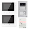Kit interphone vidéo ABB WLK316B - 4.3 MINI pour deux familles