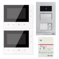 ABB WLK316B - Kit de videoportero mini para dos familias de 4,3 pulgadas