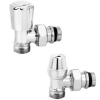 Caleffi 338040 - Kit de válvula y protector de bloqueo cromados de 1/2"