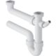 Geberit 152.814.11.1 - sifón doble para fregadero, 2 vías, 1 1/2x40
