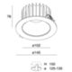 Novalux 107903.01 - Spot encastré rond NIK 16 W 3000 K blanc