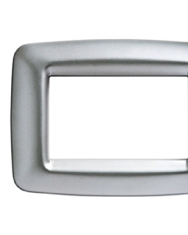 Gewiss GW32754 Playbus - Placa cromada blanda 3 módulos