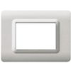 Serie 44 - placca Tecnopolimero 44 in plastica 3 posti marmo