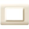 Serie 44 - placca Tecnopolimero 44 in plastica 3 posti sabbia RAL1013