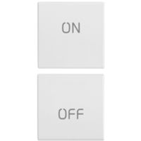 Eikon White - Cubierta de tecla con símbolo ON/OFF