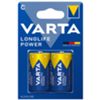 Varta 04114101412 - batteria alcalina mezza torcia LR14 1.5V - blister 2 pezzi