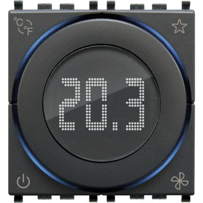 Vimar 02974 - termostato rotella connesso IoT 2M grigio
