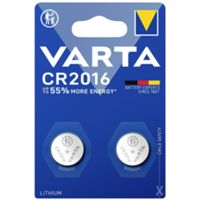 Varta 06016101402 - Pila de litio CR2016 de 3 V - blíster de 2