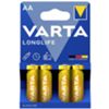 Varta 04106101414 - batteria alcalina stilo AA 1.5V - blister 4 pezzi
