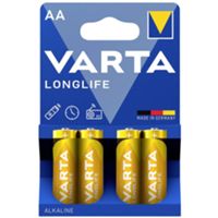 Varta 04106101414 - Pila alcalina AA de 1,5 V - blíster de 4