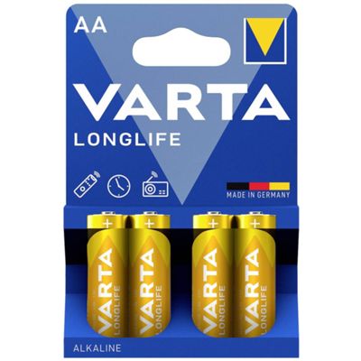 Varta 04106101414 - Pila alcalina AA de 1,5 V - blíster de 4