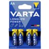 Varta 04906121414 - batteria alcalina stilo AA 1.5V - blister 4 pezzi