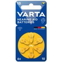 Varta 04610945416 - pila para audífono 10 1,45 V - blíster de 6