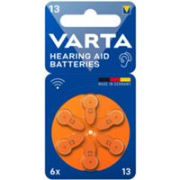 Varta 04606945416 - pila para audífono 13 1,45 V - blíster de 6
