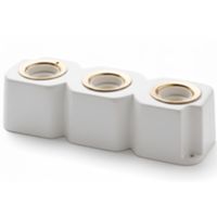 C'era Una Volta 18030 - portalampada triplo a parete MINIMAL E27 60W 