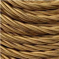 Cable trenzado de seda dorado 4G1.5