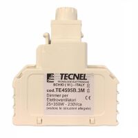 Tecnel TE4595B.3M - dimmer with two way switch for resistive loads and fans.