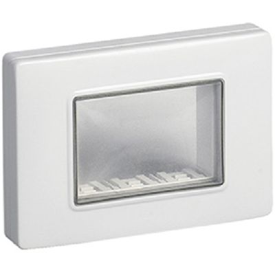 Arke Eikon Plana - supporto con placca 3 posti grigio IP55