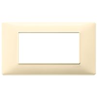 Plana - plato de tecnopolímero crema de 4 plazas