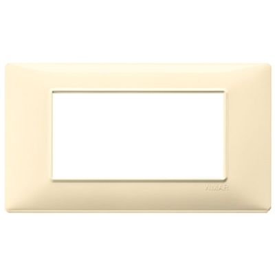 Plana - cream 4-place technopolymer plate