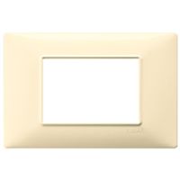 Plana - cream 3-place technopolymer plate