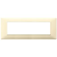 Plana - placca in tecnopolimero 7 posti crema