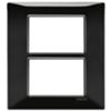 Plana - 6-seater plate (3+3) black