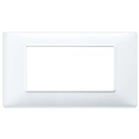 Plana - white 4-place technopolymer plate