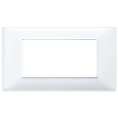 Plana - white 4-place technopolymer plate