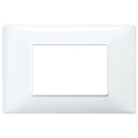 Plana - white 3-place technopolymer plate