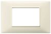 Plana - beige 3-module cover plate